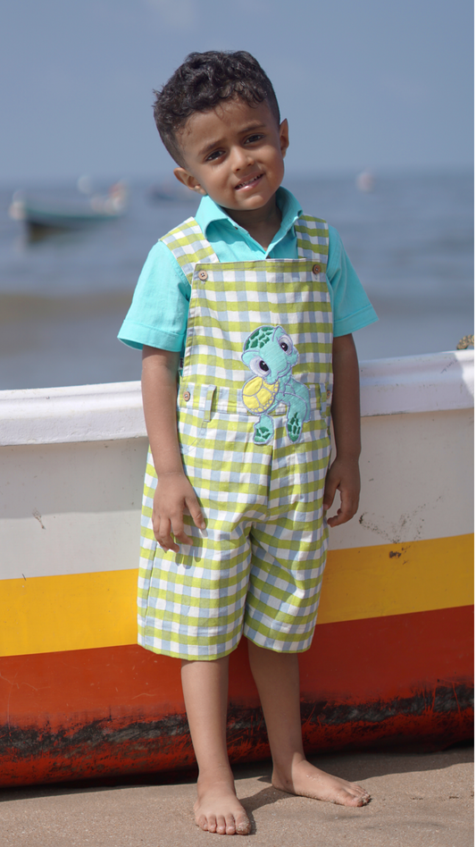 Peppy Dungaree Set For Boy