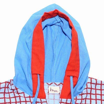 Red Crab Checkered Hoodie Co-ord Set