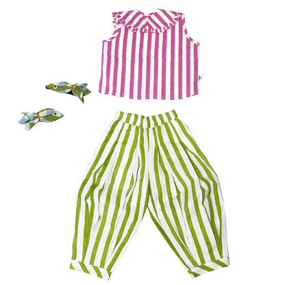 Candy Stripes & Lime Breeze Co-ord Set