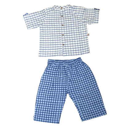 Blue Whale Checkered Co-ord Set