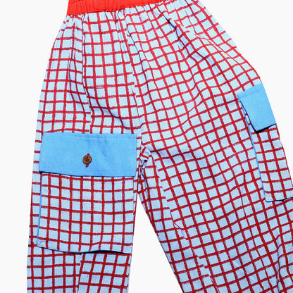 Red Crab Checkered Hoodie Co-ord Set