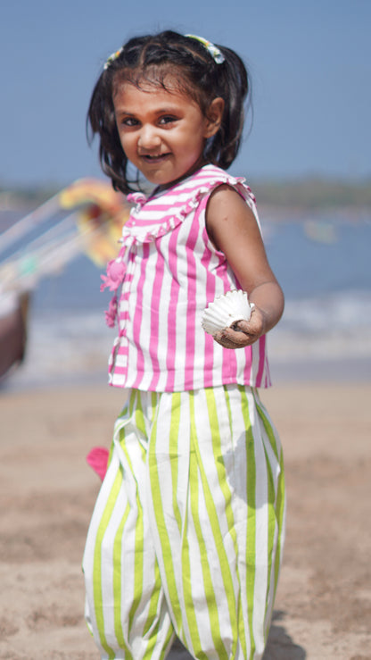 Candy Stripes & Lime Breeze Co-ord Set