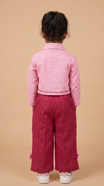 Rosy Twirl Kids Co-ord Set
