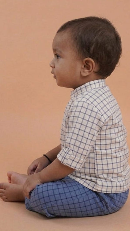 Blue Whale Checkered Co-ord Set