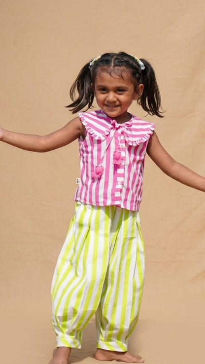 Candy Stripes & Lime Breeze Co-ord Set