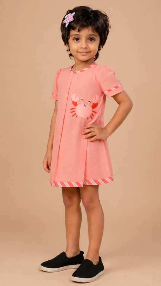 Peach Dress For Girls