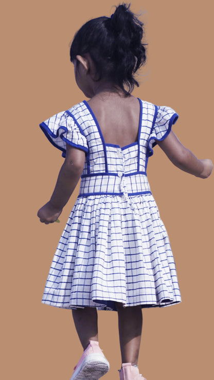 Sea Star Checkered Pinafore Dress
