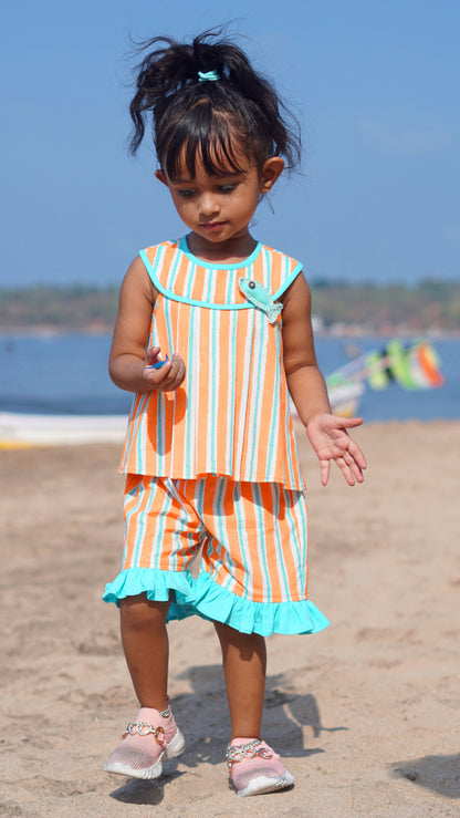 Peachy Wave Summer Co-ord Set