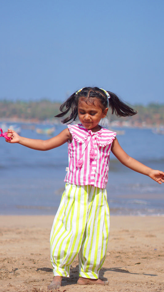 Candy Stripes & Lime Breeze Co-ord Set