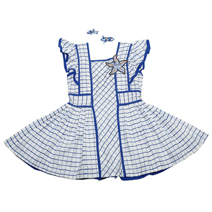 Sea Star Checkered Pinafore Dress