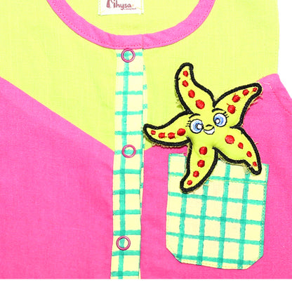 Colorblock Hot pink set