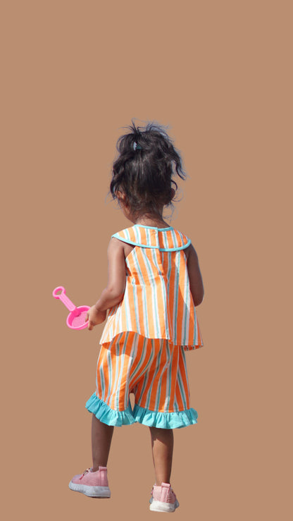 Peachy Wave Summer Co-ord Set