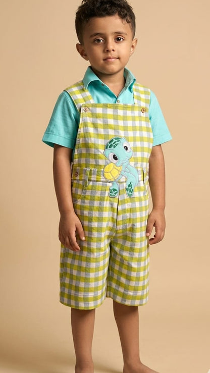 Peppy Dungaree Set For Boy