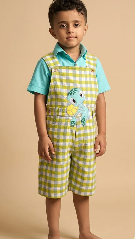 Peppy Dungaree Set For Boy