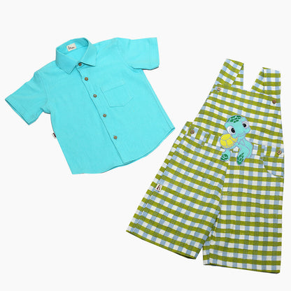 Peppy Dungaree Set For Boy