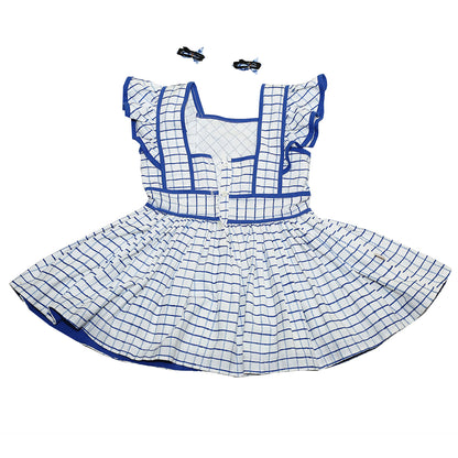 Sea Star Checkered Pinafore Dress
