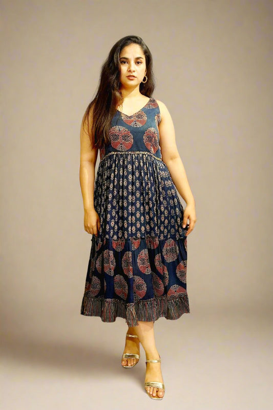Nivi Embroidered long dress