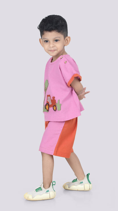 Zayn Color-Blocked Shorts Set