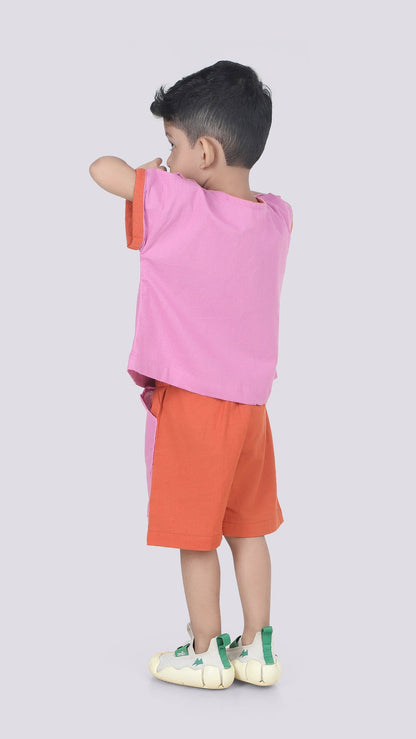 Zayn Color-Blocked Shorts Set