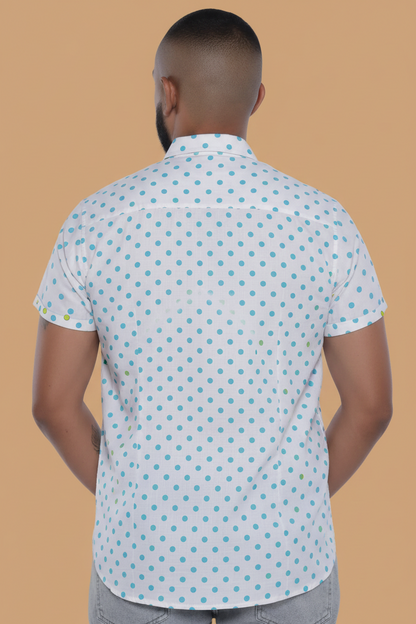 Men'S Polka Dot Print Shirt
