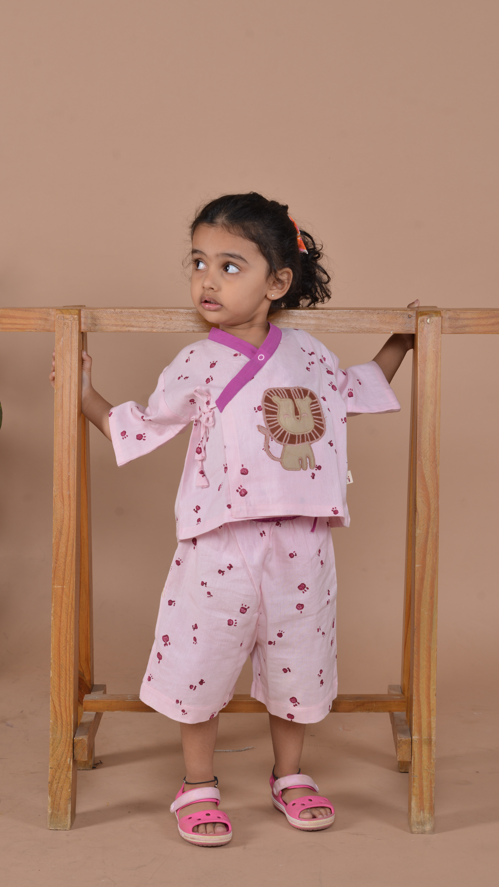 Safari Whimsy Lion Kimono Set