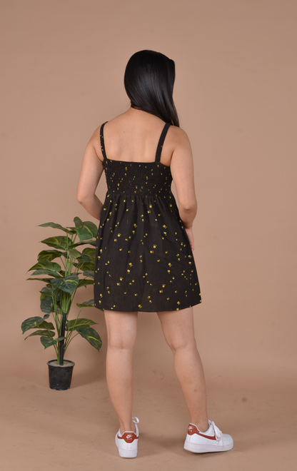 Midnight Meadow Short Dress