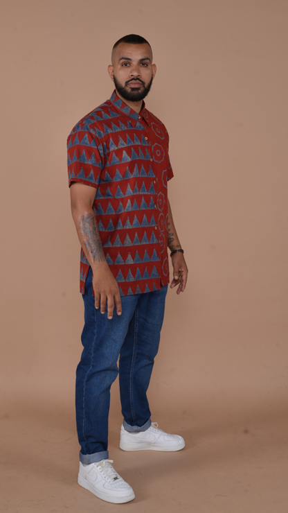 The Geometric Button-Down Shirt