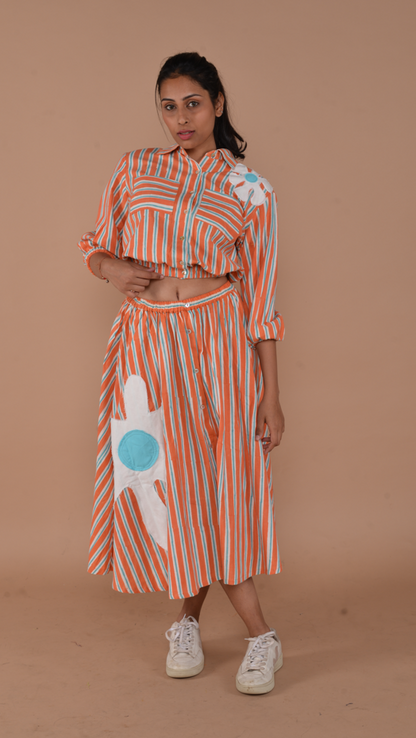 Daisy Striped Co-ord Set