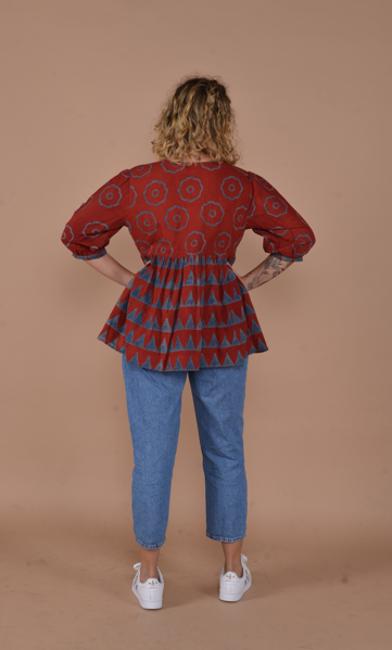 The Geometric Peplum Tunic