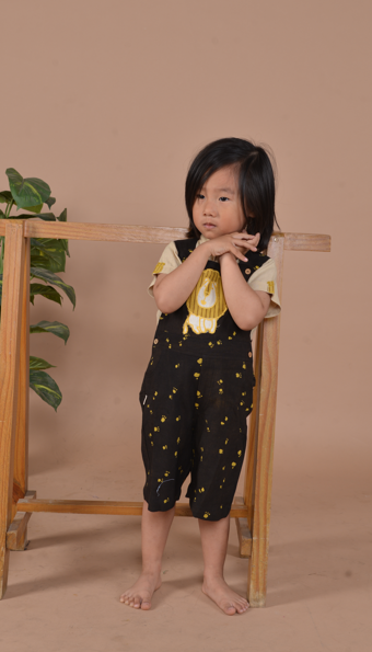 Urban Jungle Lion Dungaree Set