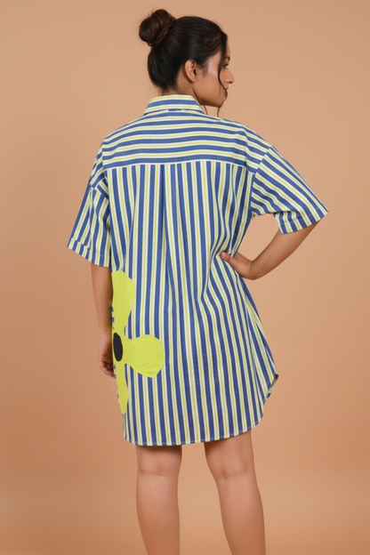 Flower Patch Shirt Dress