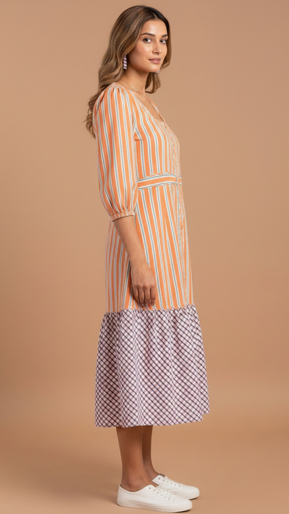 Tropical Charm Midi Dress