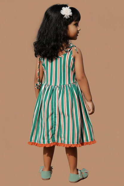 Fish Patch Work Frock For Girl