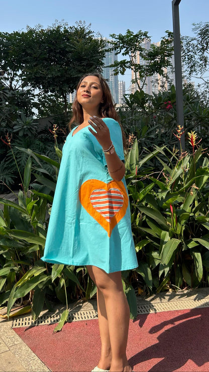 ''Wear your heart out loud'' Short Dress