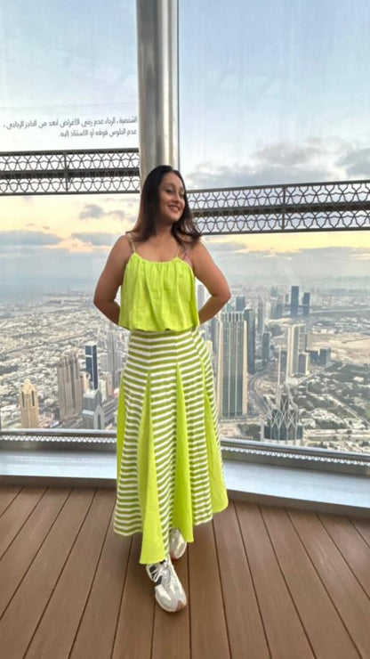 Lime Tide Breeze Co-ord Set