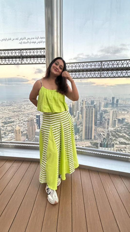 Lime Tide Breeze Co-ord Set