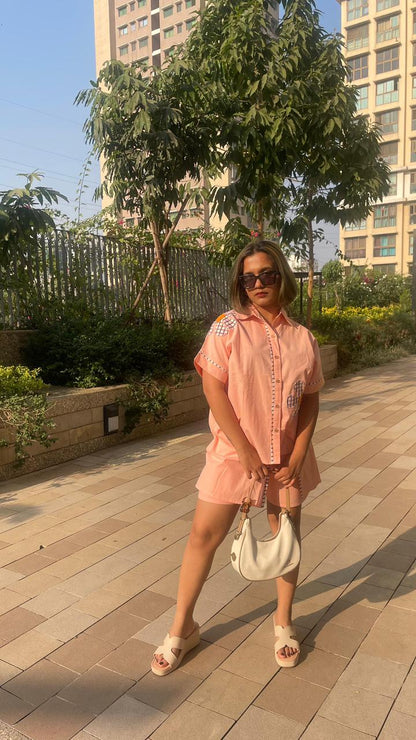 Peachy Bloom Skort Set