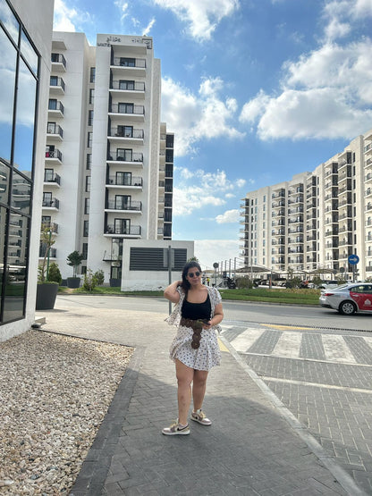 Polka Breeze Puff-Sleeve Co-ord Set