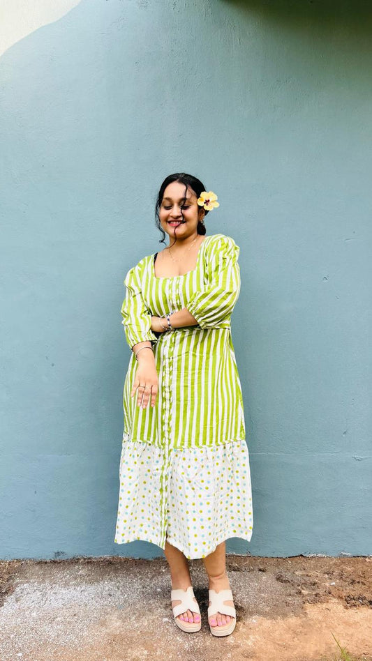 Tropical Charm Midi Dress