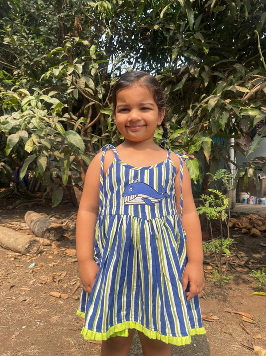 Marine Whale Sundress