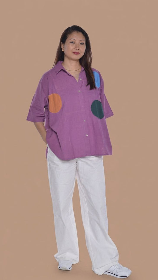 Playful Patch Pop Shirt