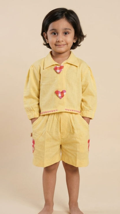Sunny Hearts Kids Co-ord Set