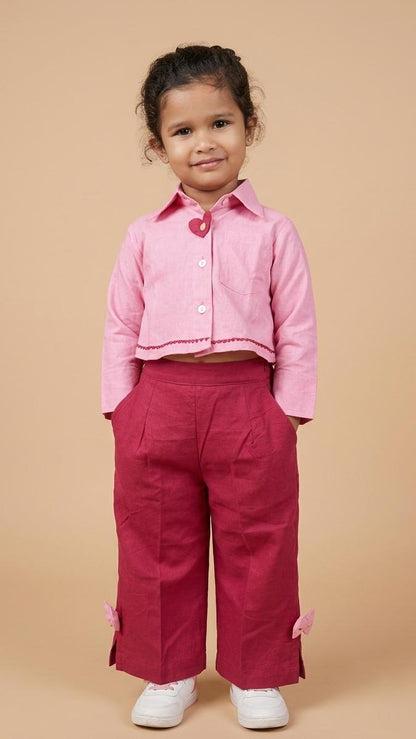 Rosy Twirl Kids Co-ord Set