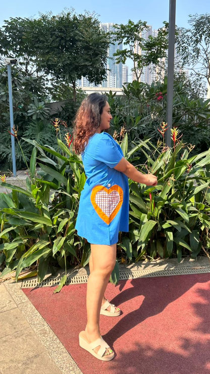 ''Wear your heart out loud'' Short Dress