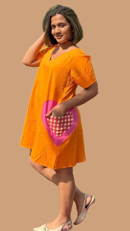 ''Wear your heart out loud'' Short Dress