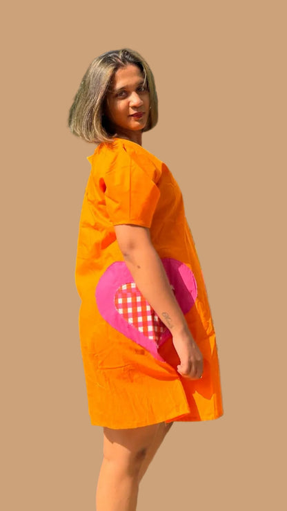 ''Wear your heart out loud'' Short Dress