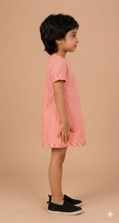 Peach Dress For Girls
