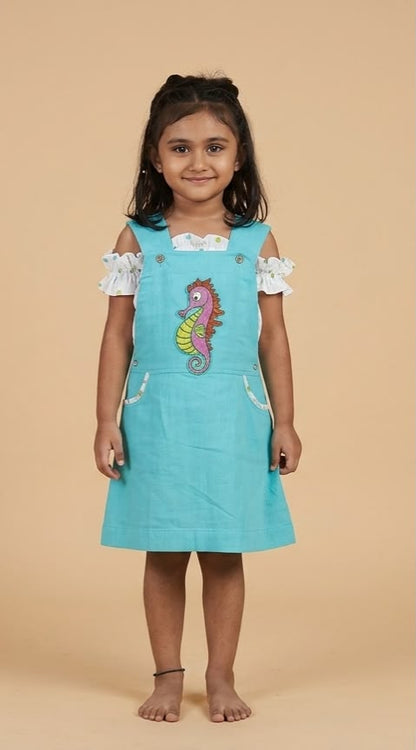 The Seahorse Dream Pinafore Dress