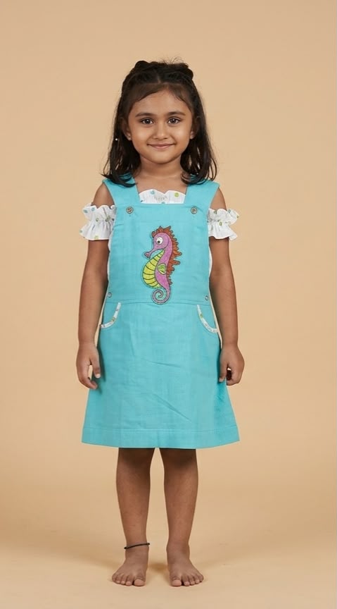 The Seahorse Dream Pinafore Dress
