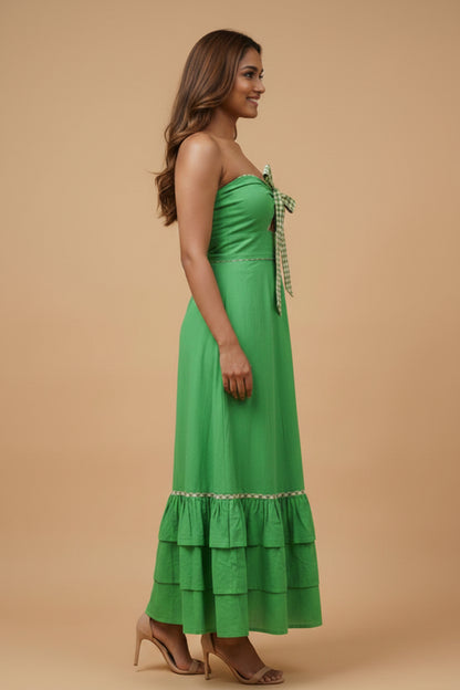 Lagoon Glow Slit Dress